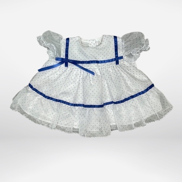 VINTAGE Shirley Temple Style dress dots - Picture 2 of 6